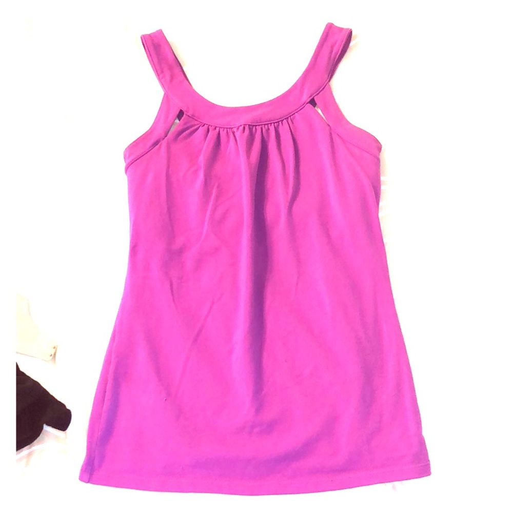 Athlete purple high neck tank small